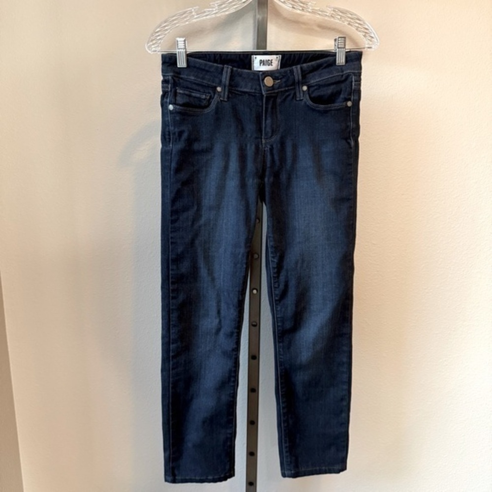 Paige Skyline Skinny dark wash cropped skinny jeans size 26